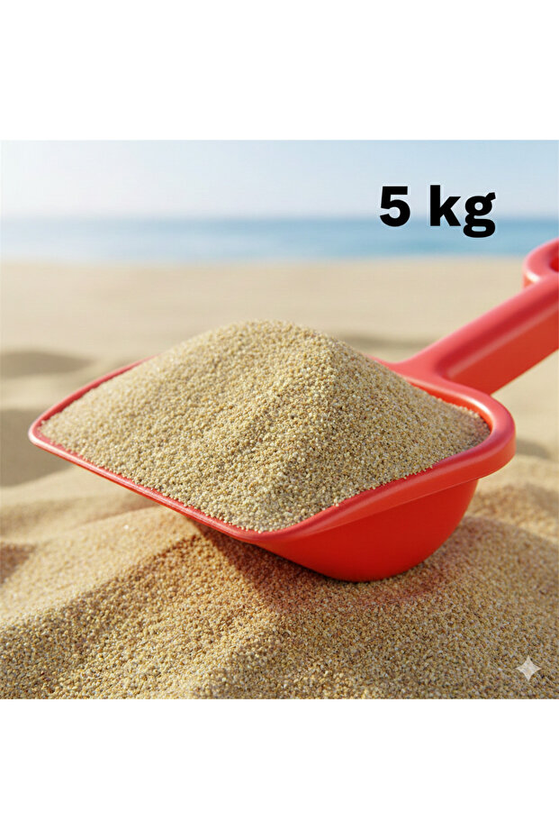 TROPİKYUM DOĞAL DENİZ KUMU Sarı Renkli 5 Kg (Oyun Alanı ve Akvaryum )