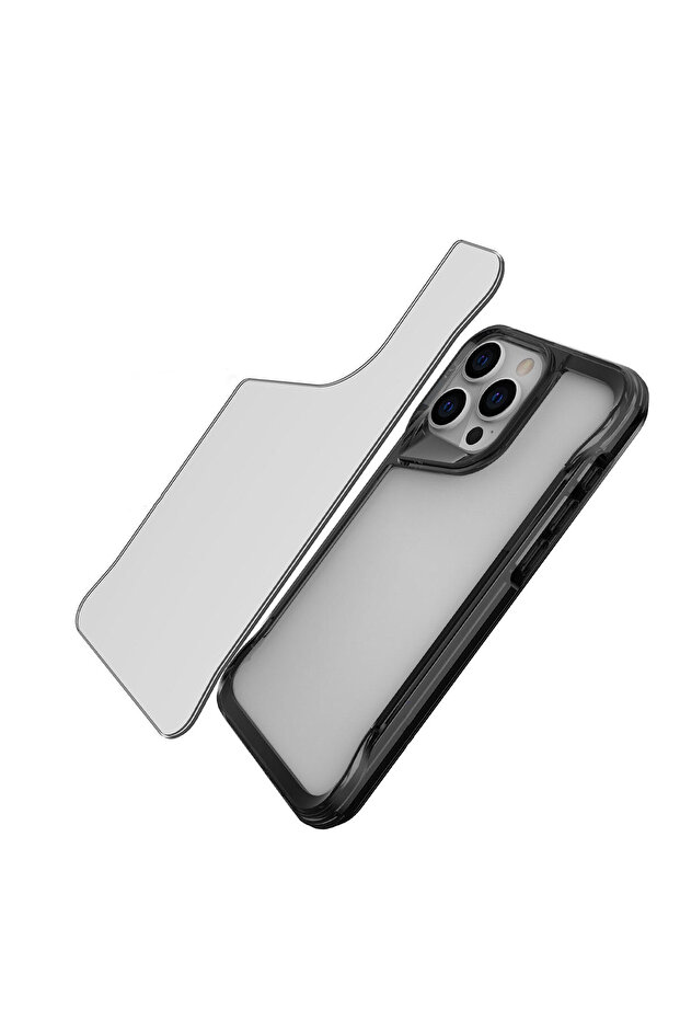 حافظة SAFA T-Max متوافقة مع هاتف iPhone 15 Pro - رمادي غامق - 4