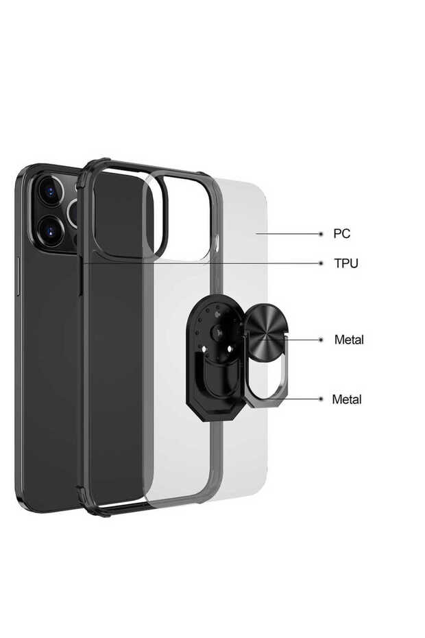 حافظة متوافقة مع هاتف iPhone 13 Pro Max من SAFA - باللون الأحمر - 3