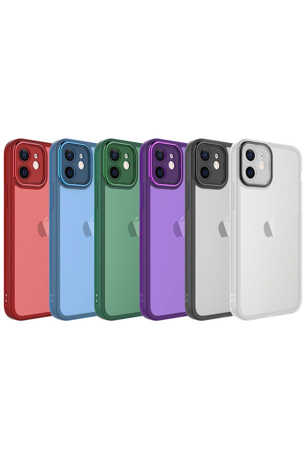 حافظة شفافة متوافقة مع كاميرا iPhone 11 من SAFA - أخضر داكن - 2