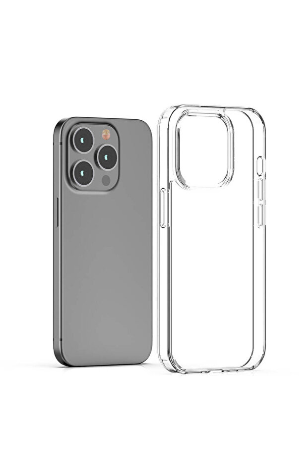 حافظة SAFA Coss المتوافقة مع هاتف iPhone 15 Pro - عديمة اللون - 1