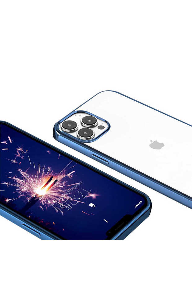 iPhone 13 Pro Max Compatible Safa Pixel Case-Blue - 1