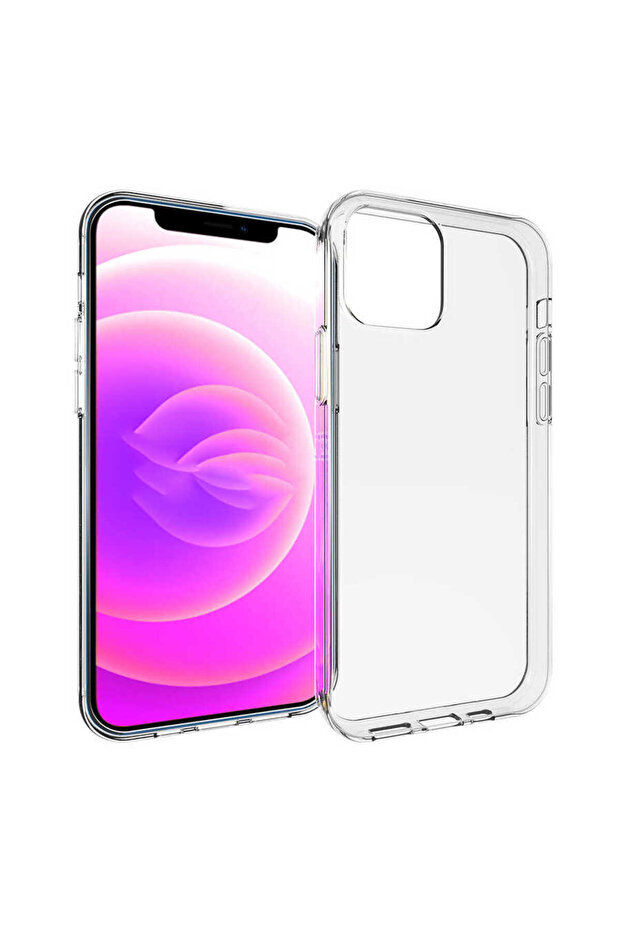 حافظة سيليكون فائقة متوافقة مع آيفون 15 - عديمة اللون - 1