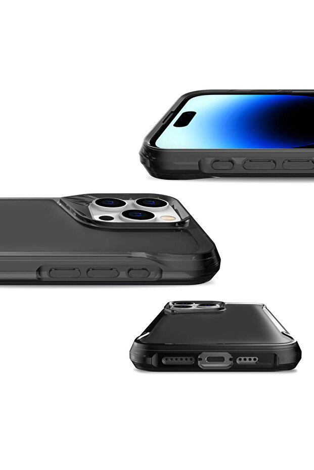 حافظة SAFA T-Max متوافقة مع هاتف iPhone 15 Pro - رمادي غامق - 5