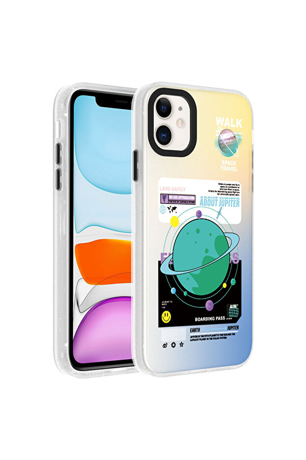 حافظة صلبة من نوع SAFA Dragon متوافقة مع هاتف iPhone 11 - Planet - 1