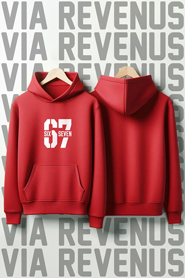 6 7 Six Seven Printed 100% Cotton Premium Quality Hooded Sweatshirt