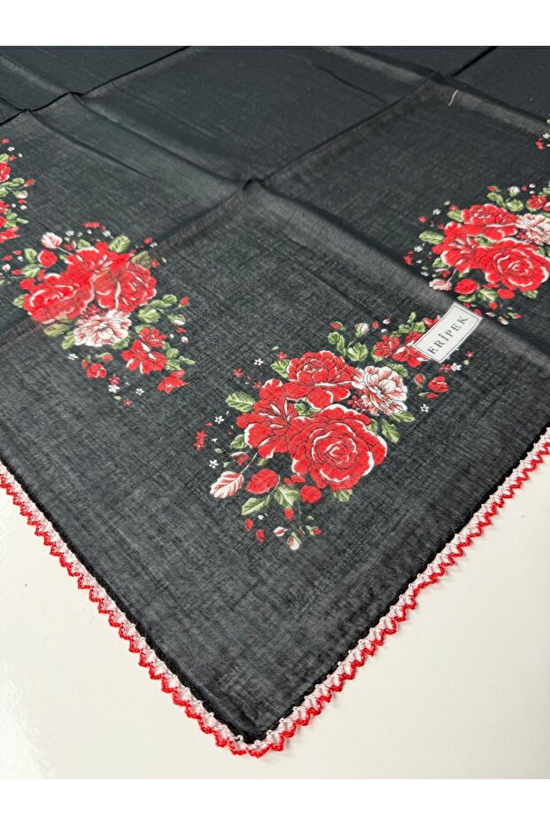 Embroidered Organic Cotton Writing 06085-30