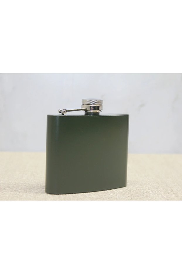Single Khaki 5 oz Flask Liv901