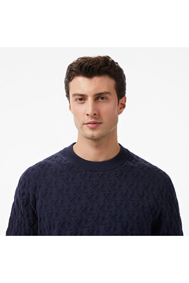 Erkek Mavi Triko - 4