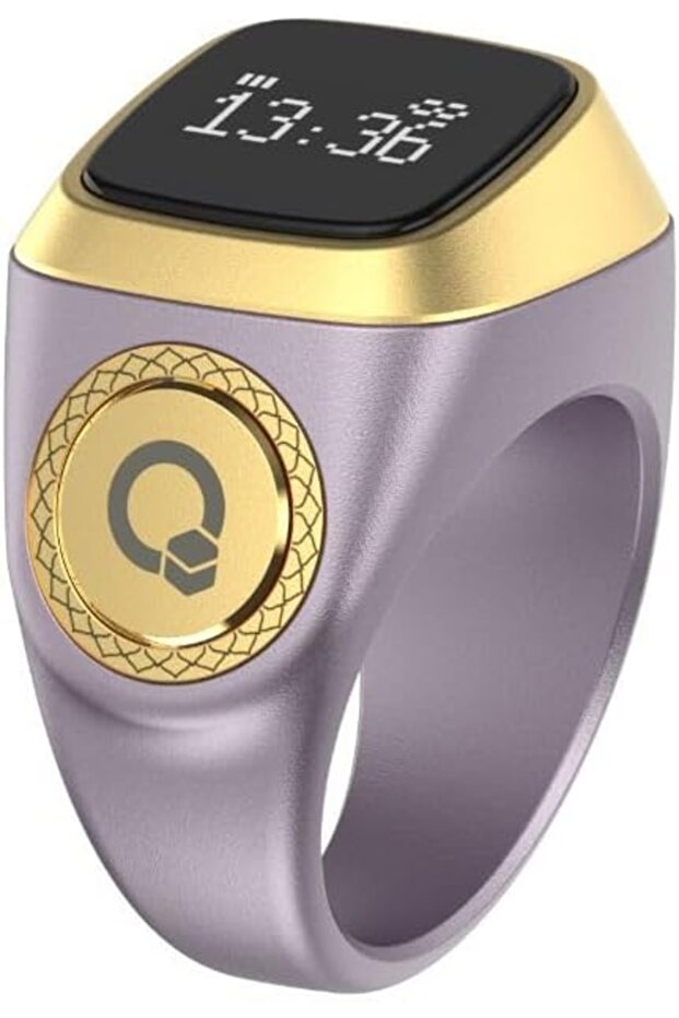E01 Smart Tasbih Zikr Ring OLED Display Prayer Reminder 5 Time App Alerts QIBLA Life App