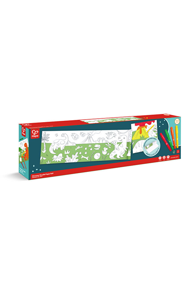 Dinosaur Doodle Paper Roll for Kids 3Y+