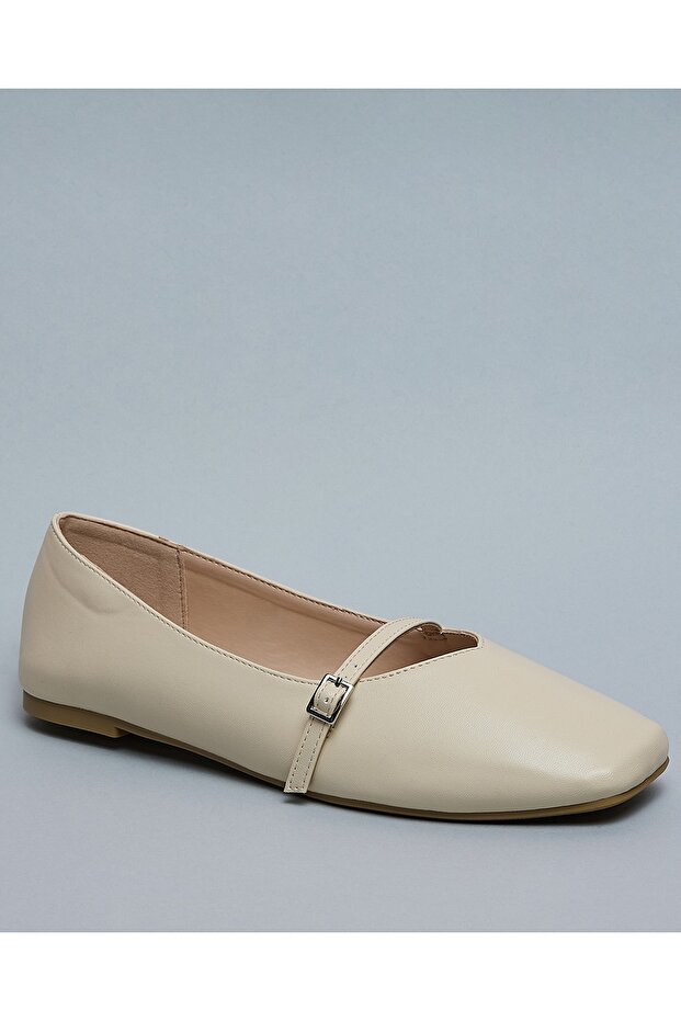 حذاء ماري جين ذو مقدمة مربعة صلبة - 1