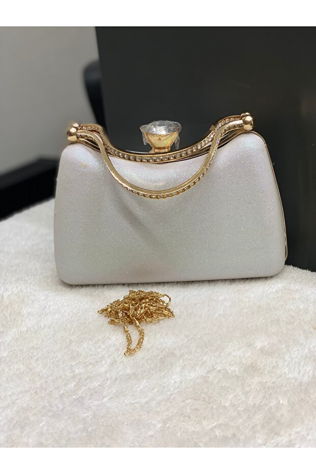 Krem simli abiye - 3