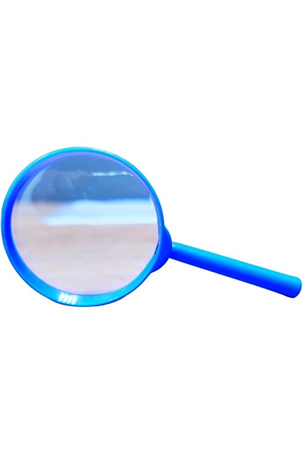 Magnifying Glass, Blue, Plastic, Handheld, Educational Tool for Kids