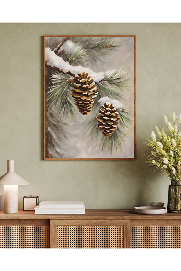 One Piece Living Room Office Decor Painting Winter Themed Vrynt