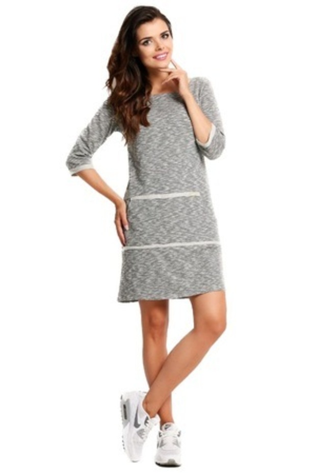 Rochie mini, Esyramur, gri, S