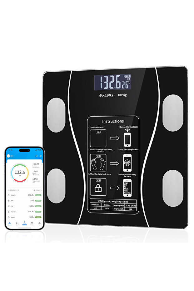 ميزان إلكتروني ذكي لقياس الوزن - 6