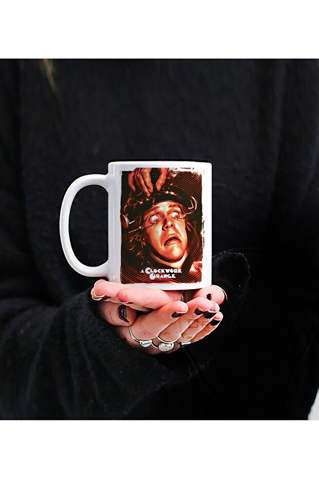 كوب من البورسلين بتصميم Clockwork Orange مطبوع