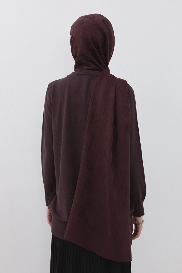 Basic Triko Tunik Kahve - 8