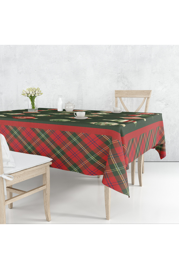 New Year & Christmas Patterned - Digital Printing Tablecloth