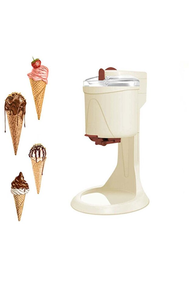 Ice Cream Maker 1L 15W Electric - Quick Freezing Bowl, Compact Design