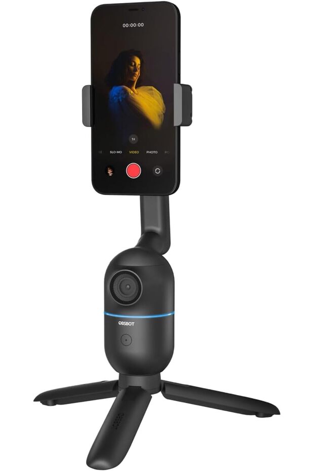 Me AI-Powered Phone Gimbal, Auto-Tracking Phone Tripod with Wide-Angle Sensing Camera, Content Creator Kit for YouTube, Streaming and Vlogging, etc.