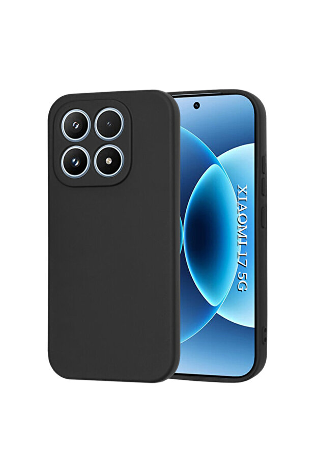 Xiaomi 17 SoftFlex Silicone Case, Black - 1