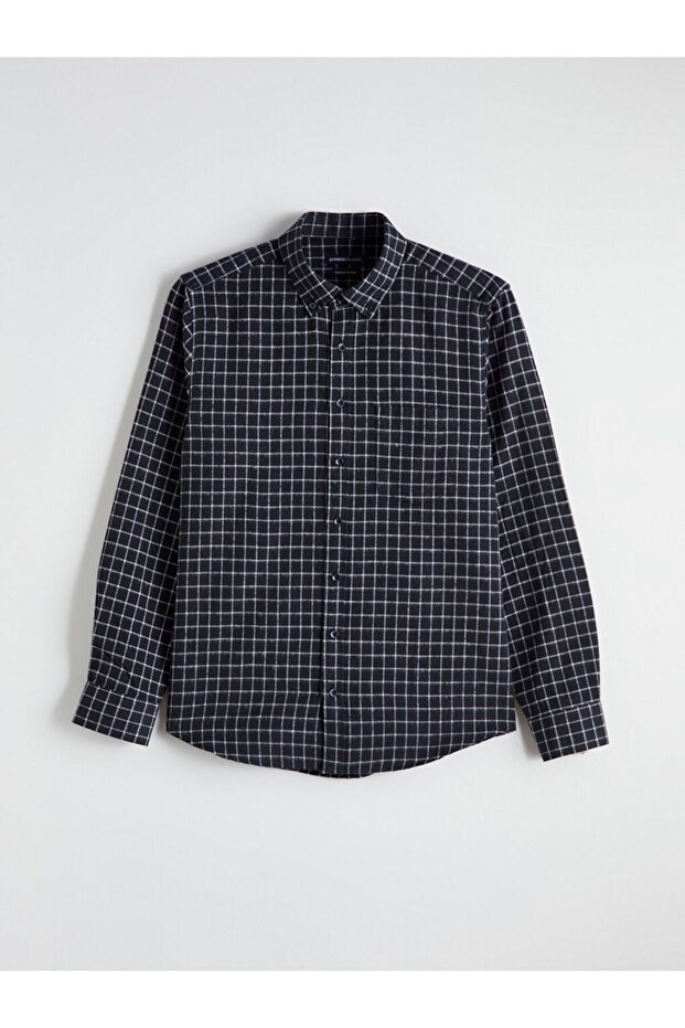 Lcwaikiki Classic Regular Fit Long Sleeve Plaid Men's Shirt
