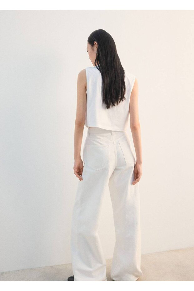 Bağ detaylı işlemeli yelek - 4