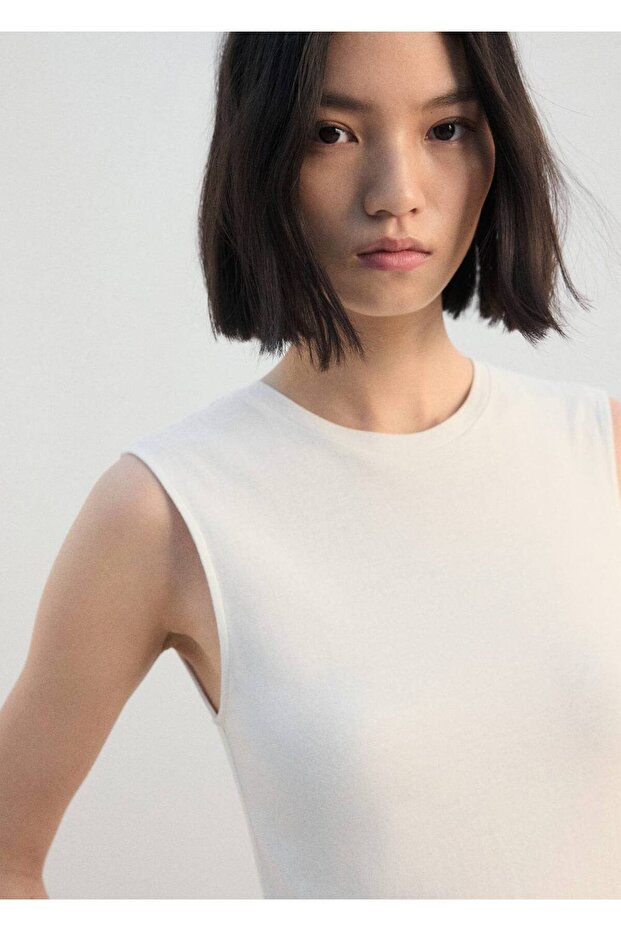 Kemerli flared midi elbise - 6