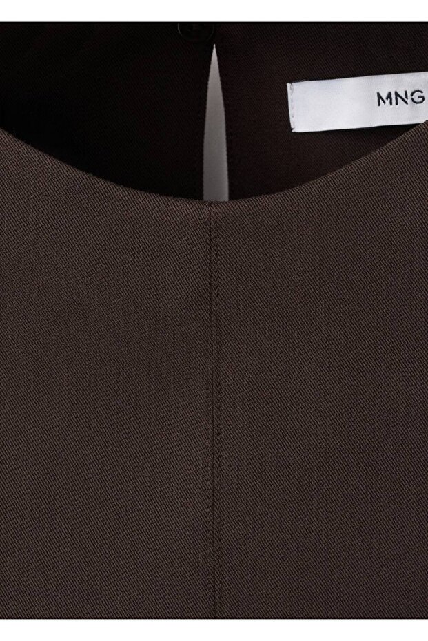 Geniş askılı dar kesim bluz - 5