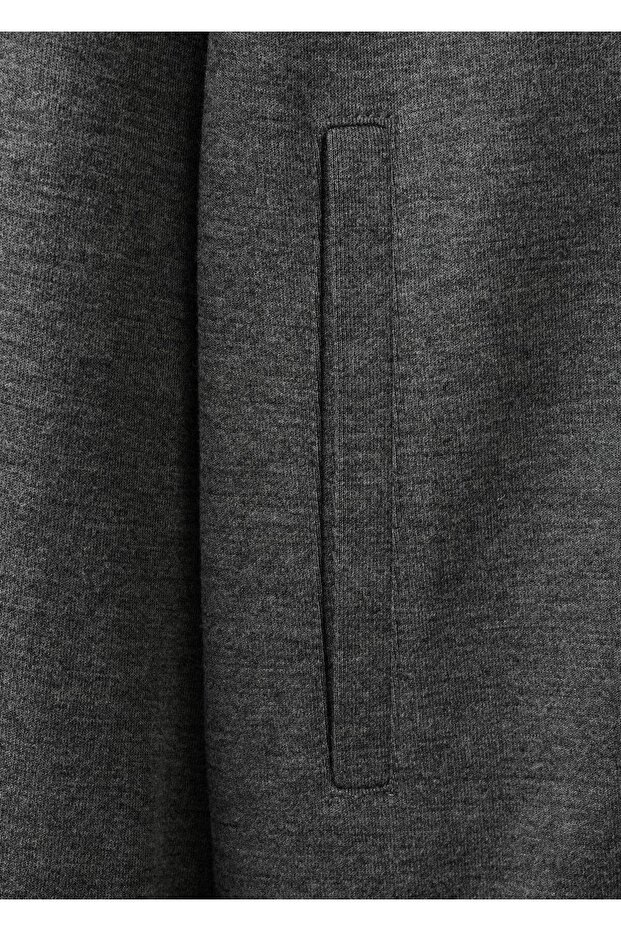 Regular fit fermuarlı sweatshirt - 8