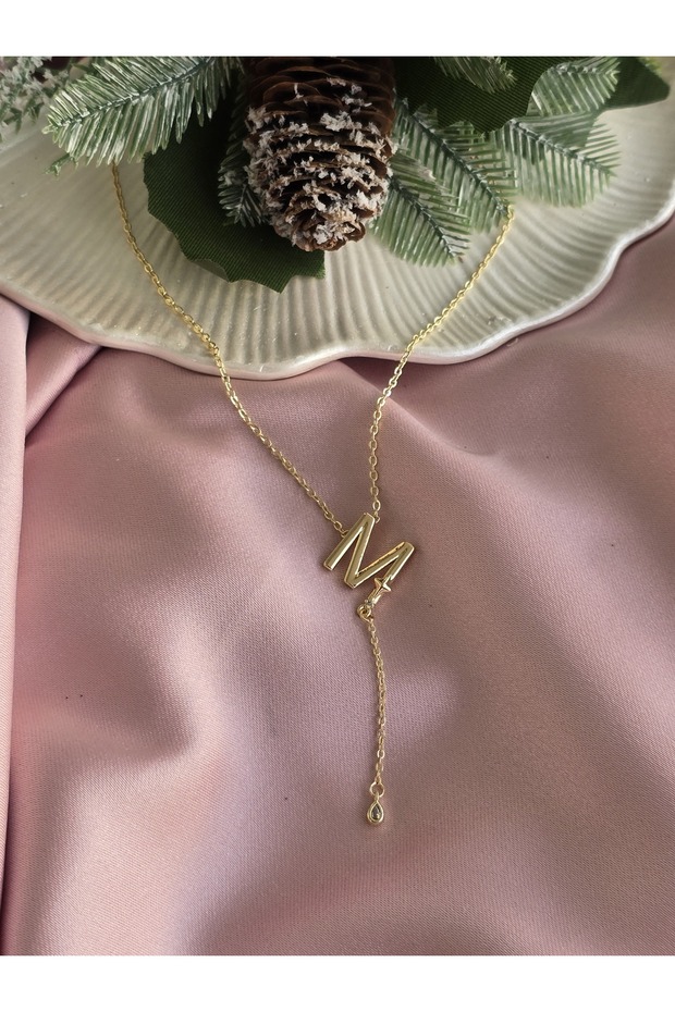 Alya harf kolye (M) harfi - 3