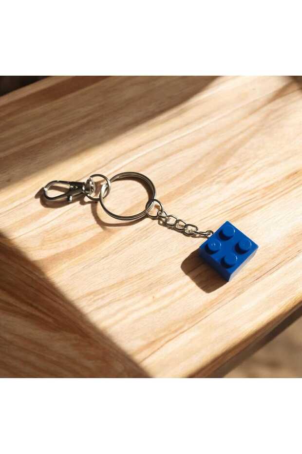 Block Toy Keychain – Attachable to Bag, 10 Color Options, with Metal Attachment