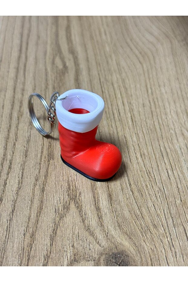 3D New Year Shoe Model Keychain - 2