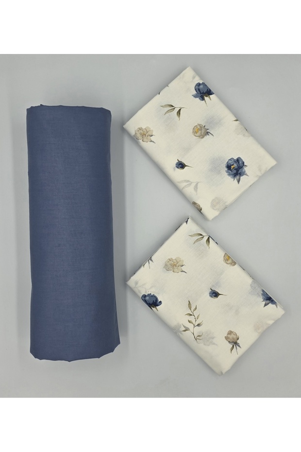 100% Organic Cotton Fabric Elastic Fitted Sheet+ Pillowcase***Corner Depth 28-30 Cm*** ew Season///
