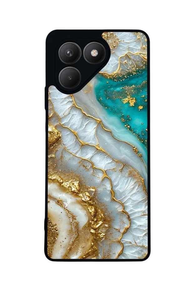 Pova 7 Matte Compatible Black Case – Soft Silicone, Protective, Shock-Absorbing Cover