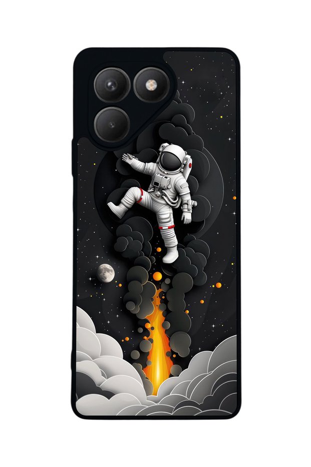 Pova 7 Matte Compatible Black Case – Soft Silicone, Protective, Shock-Absorbing Cover