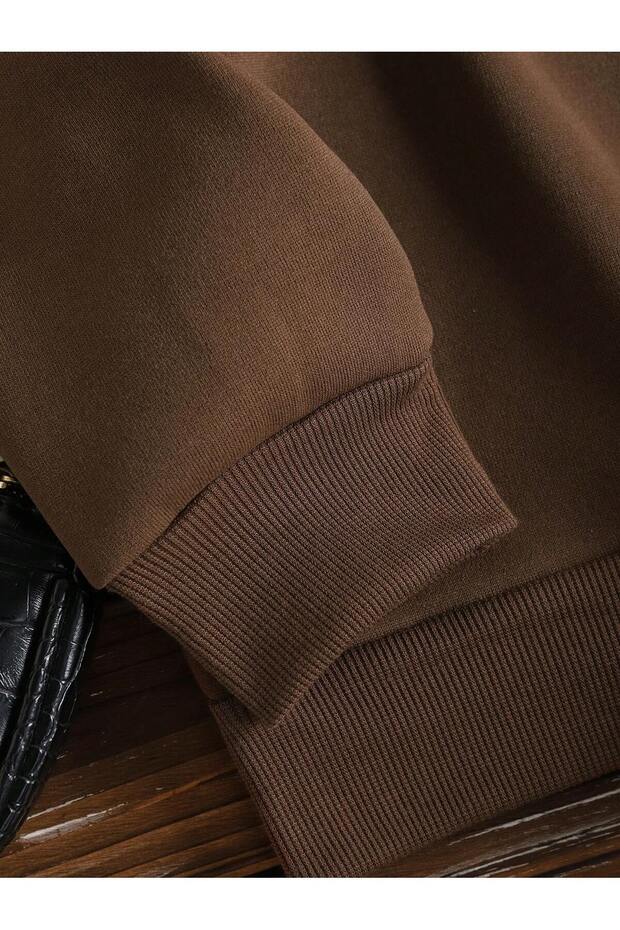 BİSİKLET YAKA OVERSİDE SWEATSHİRT - 3