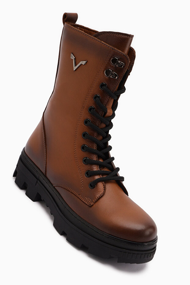 Sanela Genuine Leather Tan Women's Boots