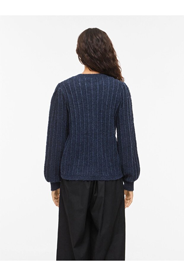 Strickjacke VIHILDE Rundhals - 4