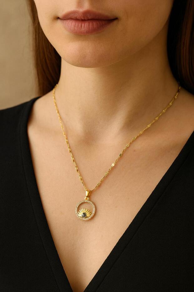 Gold Çelik Kadın Kolye - 2