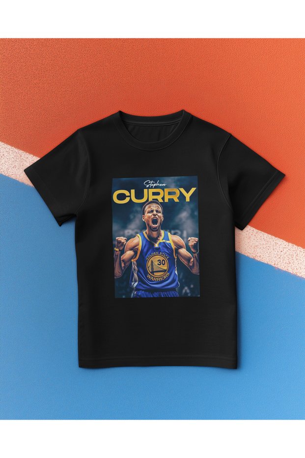 Stephen Curry Printed Youth and Kids T-Shirt, 100% Cotton Breathable Fabric