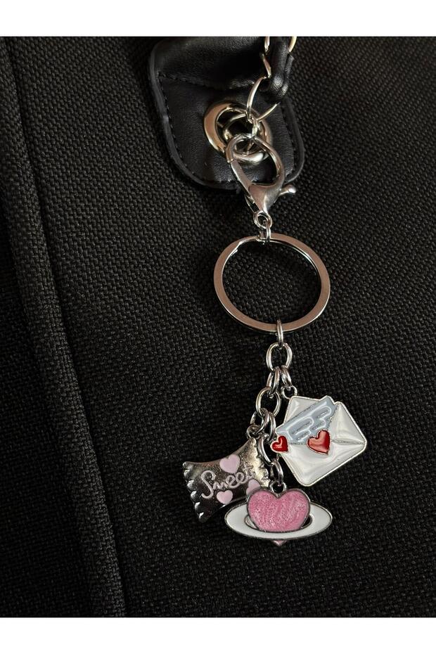 Envelope&Heart&Candy Figured Bag Charm&Keychain