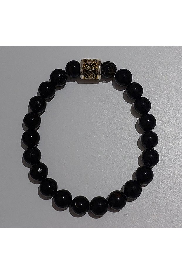 Original Black Tourmaline Natural Stone Bracelet - Negative Energy and Radiation Shield