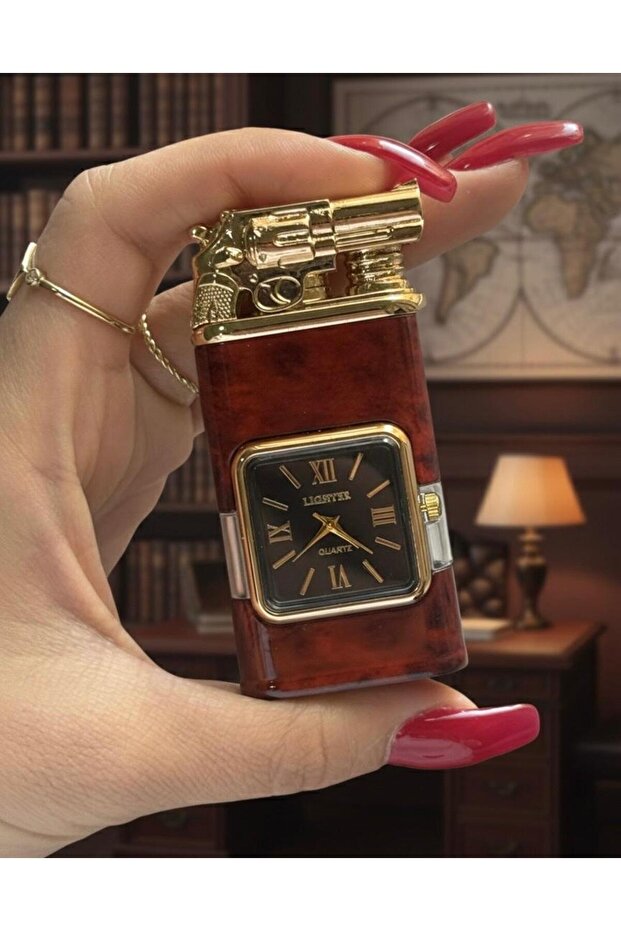 SAAT MODELLİ SAATLİ ÇAKMAK ÇİFT YANMALI - 2