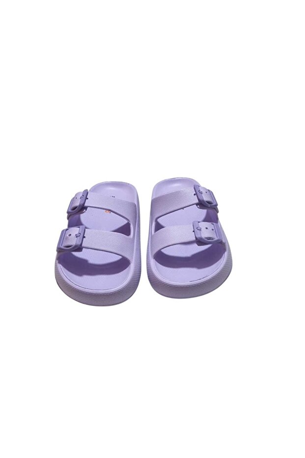 Women's Double Buckle Platform Sole Eva Summer Slippers