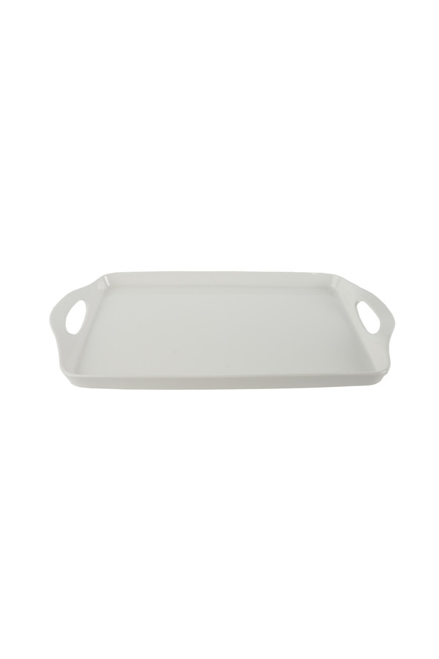 white rectangular porcelain serving dish - 1