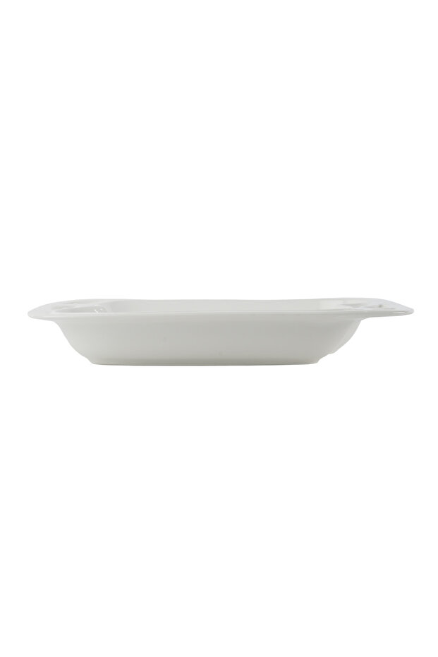 white rectangular porcelain serving dish - 2