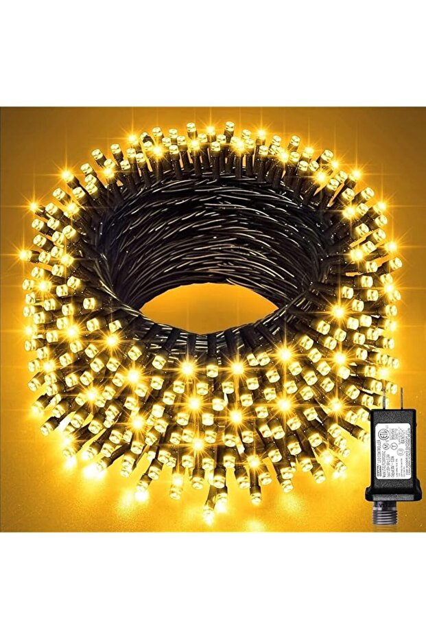 25m 250 LED Christmas Tree Lights, Warm White, Indoor/Outdoor, LED, String Lights
